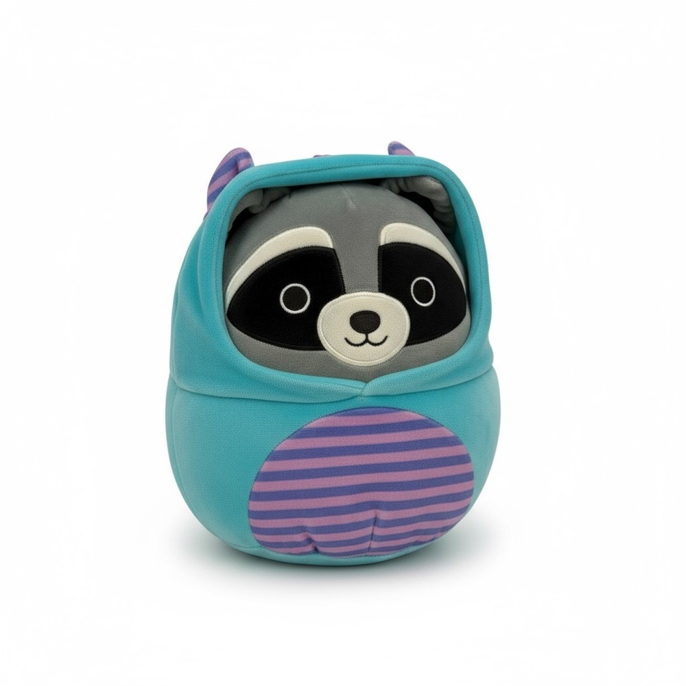 Squishmallows ROCKY THE RACCOON Morty The‎ Monster Costume 8” Halloween 2023